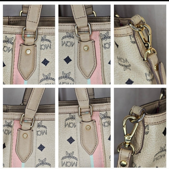 ✨️💕 MCM beige  2 WAY TOTE  shoulder BAG ✨️💕 - Picture 9 of 12